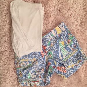 EUC LILLY PULITZER SIZE 00Sailboat Callahan Shorts